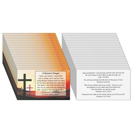 Moorovgi A Sinner's Prayer Pocket Scripture Cards,Mini Gospel Tract Card Plan of Salvation Cards Christian Inspirational Bible Verses Cards Prayer Postcards