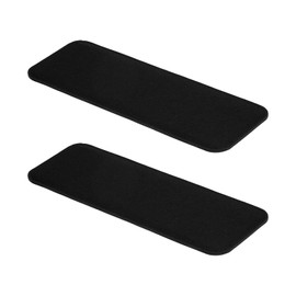 PATIKIL Felt Base Shaper 12x5 Inch, 2Pcs Bag Bottom Shaper Pad Purse Liner Board Insert Arc Corner for Handbags Tote Crossbody Bag Backpack, Black