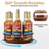 THYGIFTREE Large Rotating Coffee Syrup Organizer 9 Bottles Coffee Syrup