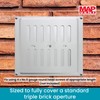 MAP Vents 939-31 Metal Adjustable Vents, Silver, 9 x 9-Inches