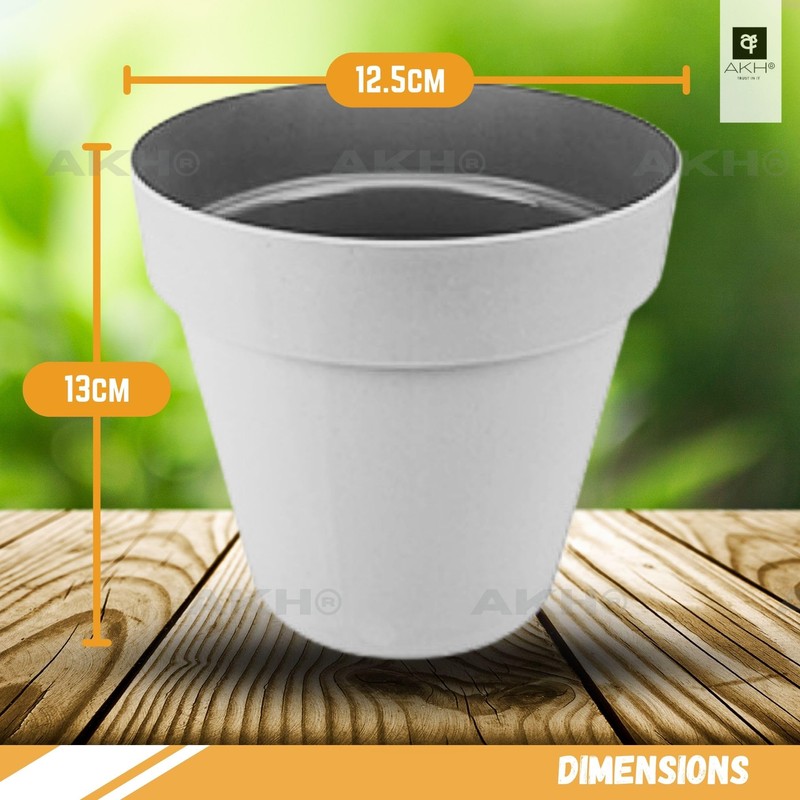 AKH® Pflanztöpfe Indoor & Outdoor | 13 cm | 3