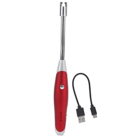 USB Charging Electric Arc Lighter Bottle Opener Kitchen Outdoor Pulse Grill Candle LighterRed