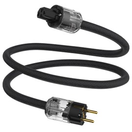 Tertullus HiFi High End Power Cable C15 Power Cable HiFi Audio Cold Device Cable with Schuko Plug and IEC Plug (P029, 1.5 m)