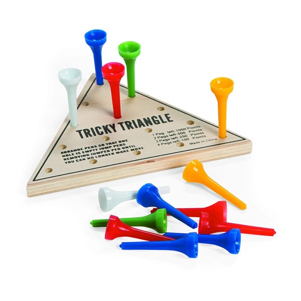 Tricky Triangle Game-Brain Teasers, Wooden Toys & Games, Children Activities