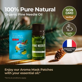 Gya Labs Organic Pine Essential Oil for Diffuser - 100% Pure Natural Pine Needle Essential Oil Organic for Skin, Hair, Candle Making (0.34 Fl Oz)