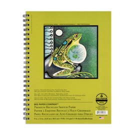 Bee Paper Recycled Sketch Pad, 9-Inch by 12-Inch