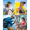 GADIEMKENSD Folding Running Men's Hat Long Brim Golf Hats Quick