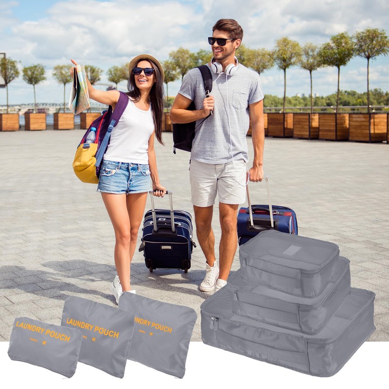 PATIKIL Packing Cubes 6 Sets Luggage Organizer Bag Packing Compression