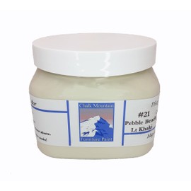 Chalk Style All-in-One Paint: Eco-friendly, matte finish for furniture, home decor, cabinets, and crafts. Low voc and odor. 16oz #21 Pebble Beach