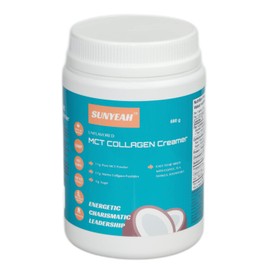 SUNYEAH SUNYEAH MCT Collagen Coffee Creamer Powder, Keto Collagen Creamer, 68 Servings, Sugar-Free, Pure Coconut C8 C10 MCT Oil Powder mixed with Marine Collagen Peptides (Unflavored, 680g)