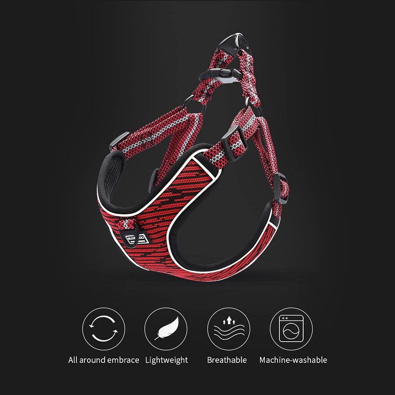 Suredoo Adjustable Dog Harness with Front Clip, No Pull Soft