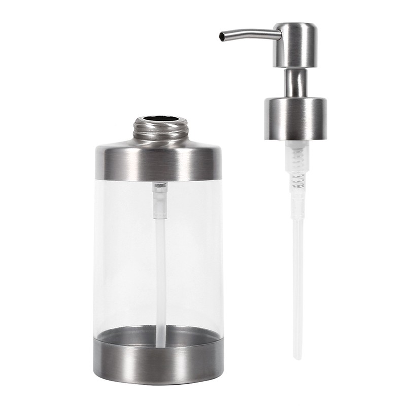 1PC 350ml Soap Dispenser Countertop Pump Lotion Bottle 304 Stainless
