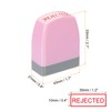 PATIKIL Rejected Notice Stamp with Self Inking Red Ink Office