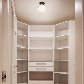 Design House 519264 Traditional 1 Indoor Ceiling Mount Globe Light Dimmable for Bedroom Dining Room Kitchen, Pull Chain, Oil Rubbed Bronze