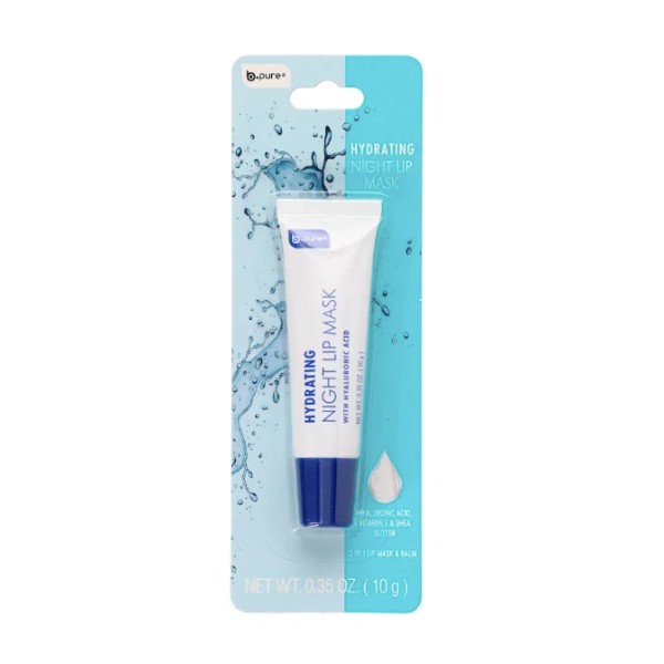 (1) B-Pure Hydrating Night Lip Mask W Hyaluronic Acid, Vitamin