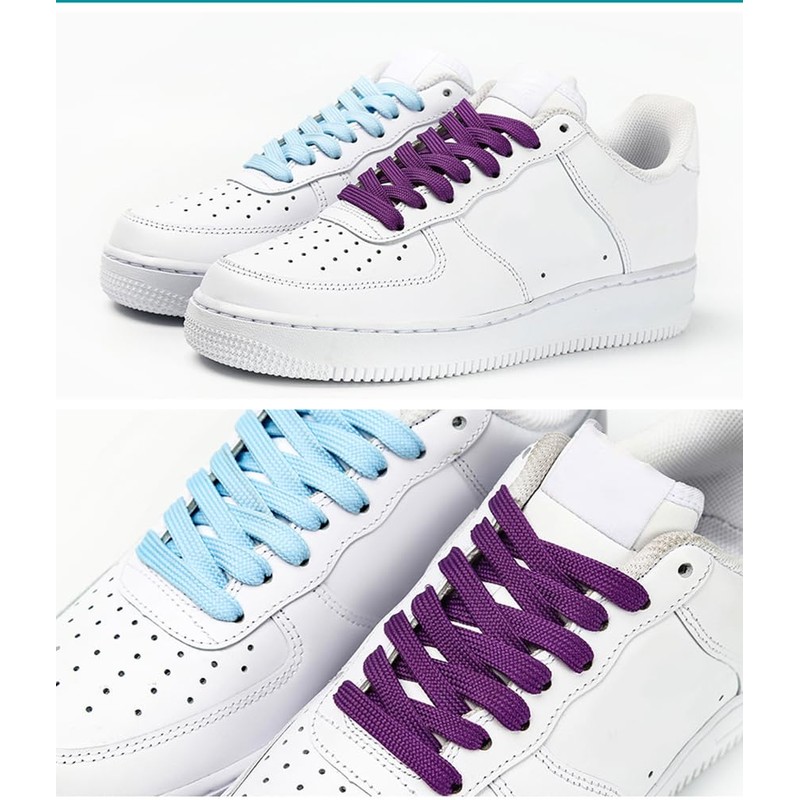 [Sechunk] Flat Shoelace Set, 1 Pair, 29 Colors, 12 Lengths,