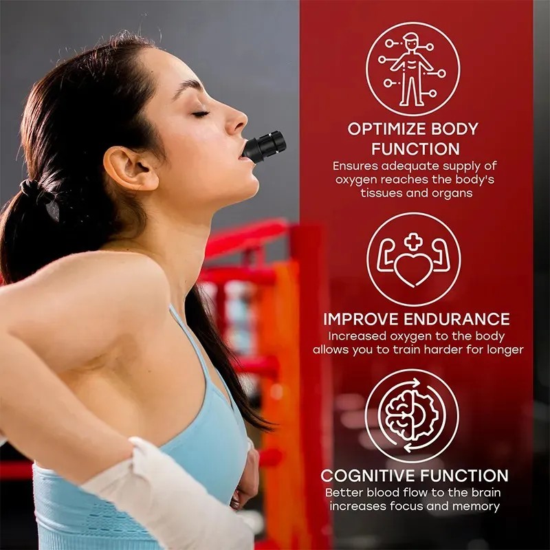 Entrenador Respiración Para Entrenamiento Expansió 4 Pzas+3
