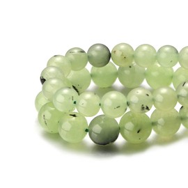 Youngbling abalorio de piedras preciosas naturales para hacer joyas, abalorio de piedra de uva pulida redondas de 10 mm, abalorio de piedra real auténtica para pulseras y collares de 15 pulgadas (piedra de uva, 10 mm)