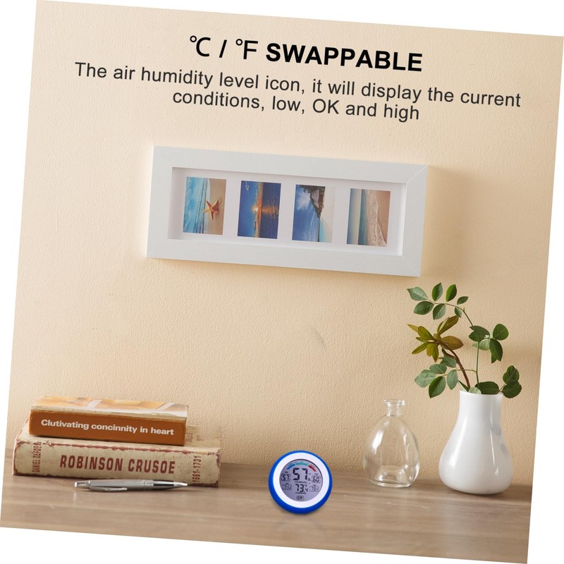 BESPORTBLE Screen Room Thermometer Digital Indoor Hygrometer Multi-functional Instrument for