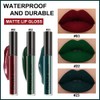 evpct 3Pcs Dark Color Colored Red Emerald Green Matte Liquid