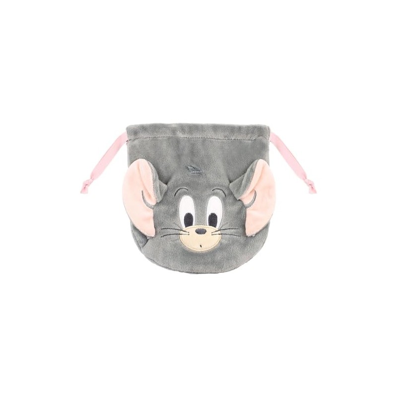 Tees Factory TJ-5530470TF Tom and Jerry Plush Drawstring Bag, TF