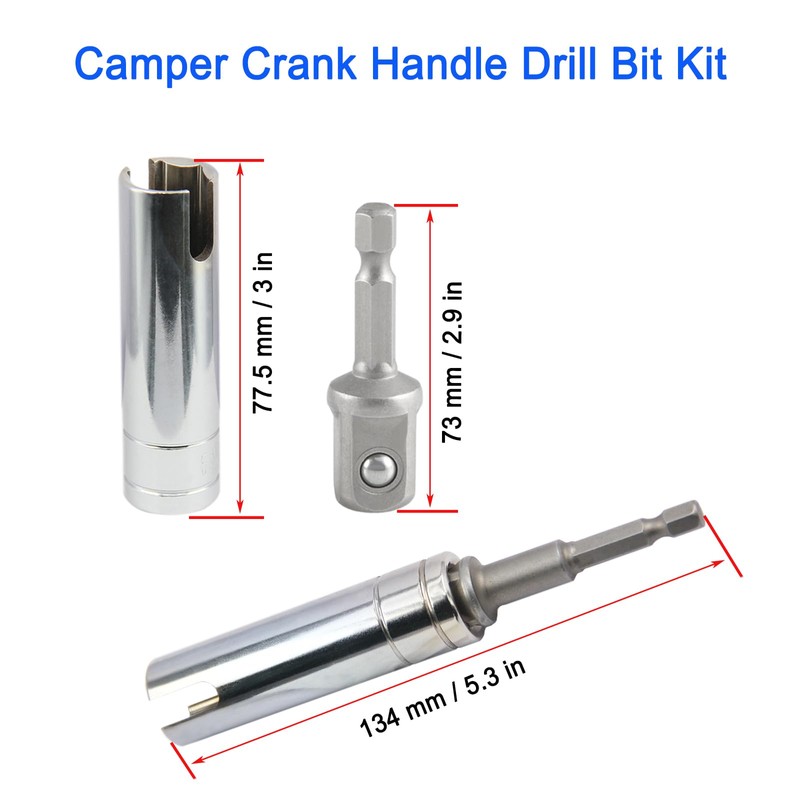 JTEYINH Camper Crank Handle Kit/Trailer Crank Handle Fits for Fits