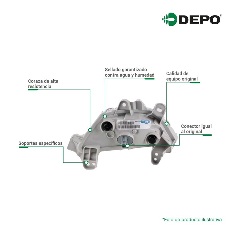 DEPO Cuarto Delantero Izquierdo Compatible con HONDA ACCORD de 1994