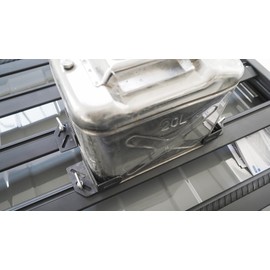 4Pcs Platform Cargo Corner Bracket Kit with Ratchet Straps, Cargo Rack Chocks fit for Rooftop Racks Cargo Containers Boxes