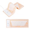 Silicone Keyboard Fully Sealed Design Lightweight Portable Silent Soft Comfortable