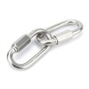 BuxiuGK Pack of 4 Screw Carabiners M6/0.24 Inch 304 Stainless