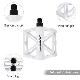 SPFASZEIV Aluminum Cycling Bike Pedals,9/16 inch Bicycle Pedals Bike for Road/Mountain/MTB/BMX Bike with Super Bearing Pedals Lightweight Stable Plat with Anti-slip Cycling Bike Pedal