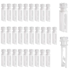 Vertical Blind Stem Replacement White Stems for Window Carrier Vertical Blinds Curtain Accessories(30 Pieces)