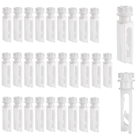 Vertical Blind Stem Replacement White Stems for Window Carrier Vertical Blinds Curtain Accessories(30 Pieces)