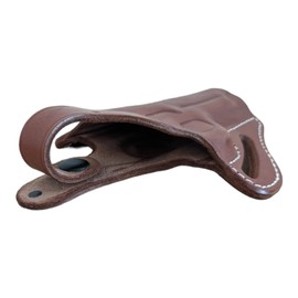 Colt 1911 Defender OWB Thumb Break Leather Gun Holster 3" (Brown)