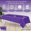ZIMPLEWARE Premium Purple Plastic Table Cloth Disposable (6 Pk) Plastic