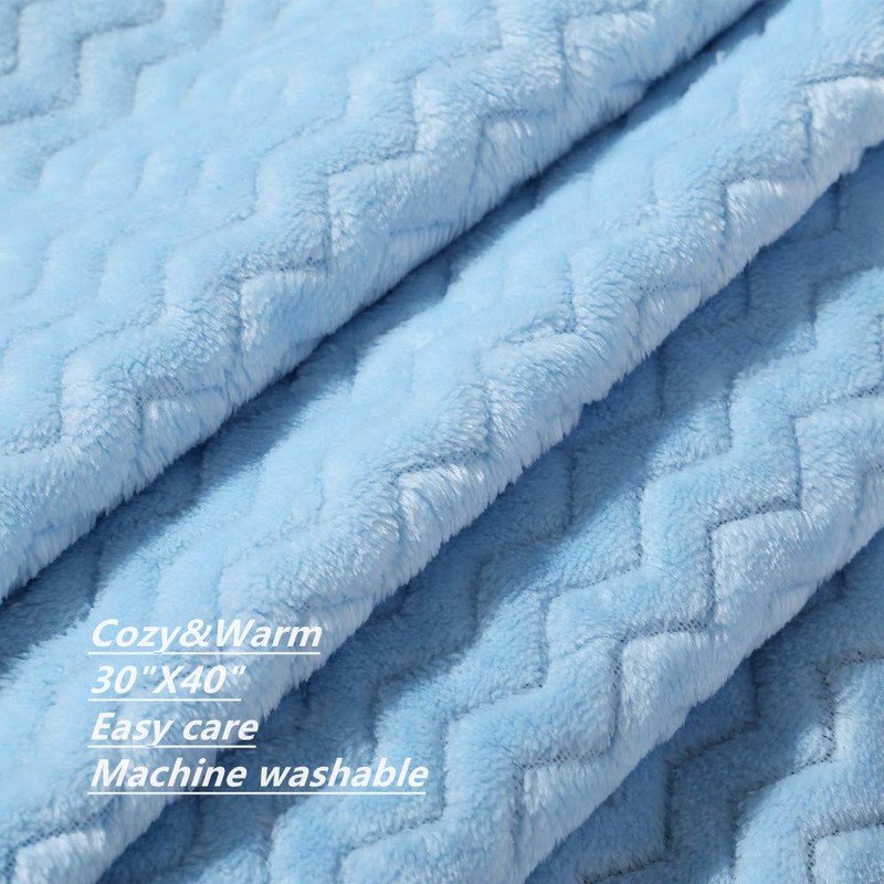 CREVENT Small Fluffy Warm Baby Toddler Blanket for Boy Infant
