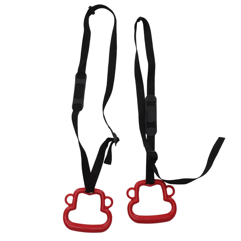 2Pcs Kids Gymnastic Rings Monkey Shape Load Bearing 150KG Ergonomic