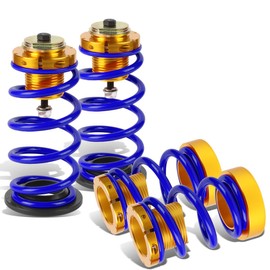 DNA MOTORING Adjustable Coilover Suspension Sleeve Kit Compatible with 06-11 Civic, Blue, COIL-HC06-BL