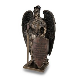 Zeckos Take Up The Shield of Faith Warrior Angel Statue Bible Verse