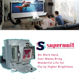 Supermait VLT-EX320LP Replacement Projector Lamp with Housing for MITSUBISHI EW330U / EW331U-ST / EX320-ST / EX320U / EX321U-ST/GW-575 / GX-560 / GX-560ST / GX-565