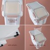 Qiveno 2Pack Airtight Flour Storage Container 25 lb Rice Storage