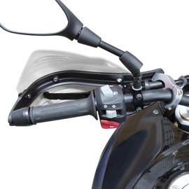 KKZOL Universal Dirt Bike Handguards 7/8" 22mm and 1 1/8" 28mm Motorcycle Hand Guard for Dirt Bike Motorcycle Supermoto Racing ATV(White)