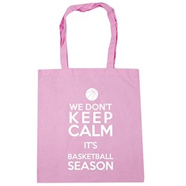 Hippowarehouse We Don't Keep Calm It's Basketball Season Tote Shopping Gym Beach Bag 42cm x38cm, 10 litres