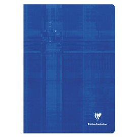 Clairefontaine - Ref 3165C - Staplebound Notebook (48 Sheets) - A4 Size, Lined Rulings, 90gsm Brushed Vellum Paper, Laminated Cardboard Cover - Random Colour Cover