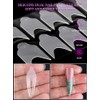 EBANKU Moldes para uñas francesas, 144 pegatinas de silicona para