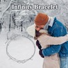 Infinity Anklet For Women 925 Sterling Silver Double Chain Love
