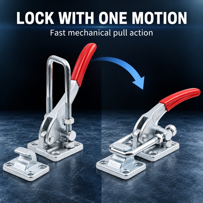 40380 Heavy Duty Adjustable Pull Latch Toggle Clamp, 3400 kg