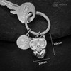 FABACH Owl Keyring Owly with Heart and Engraving - Cute