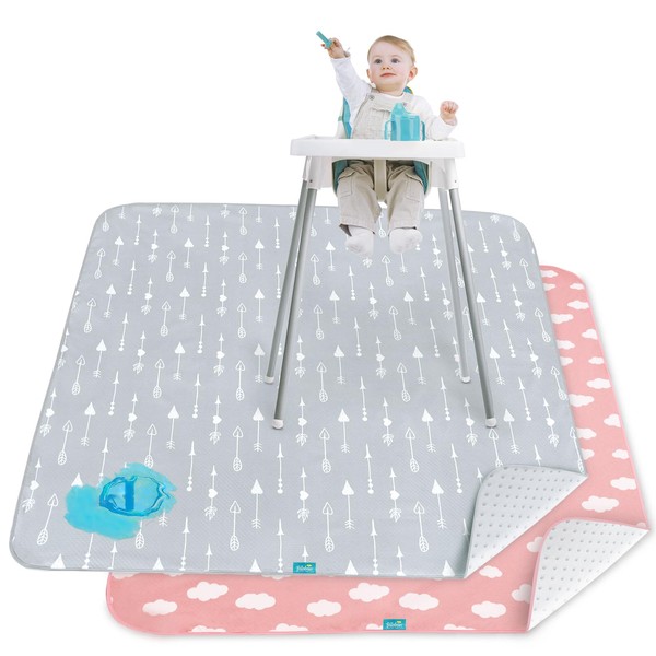 Splat Mat 2 Pack for Under High Chair & Arts