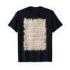 Bill of Rights US Constitution on sepia parchment paper T-Shirt